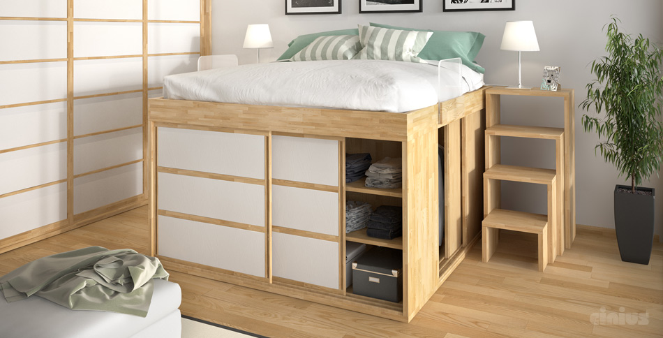  Bett - Impero  / Futonbett / Massivholzbetten / massivholzbetten / Holzbetten / futonbetten / Japanische Bett / Holzbetten Design letto_giapponese_legno_impero_big