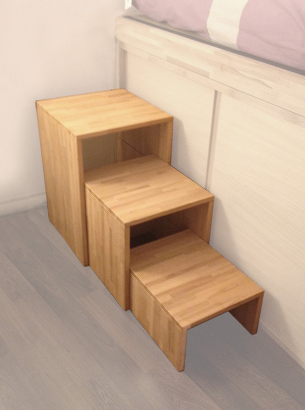 Bett - Impero  / Futonbett / Massivholzbetten / massivholzbetten / Holzbetten / futonbetten / Japanische Bett / Holzbetten Design soluzione porta parete 1