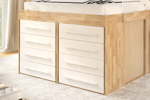 Bett - Impero  / Futonbett / Massivholzbetten / massivholzbetten / Holzbetten / futonbetten / Japanische Bett / Holzbetten Design soluzione porta parete 3