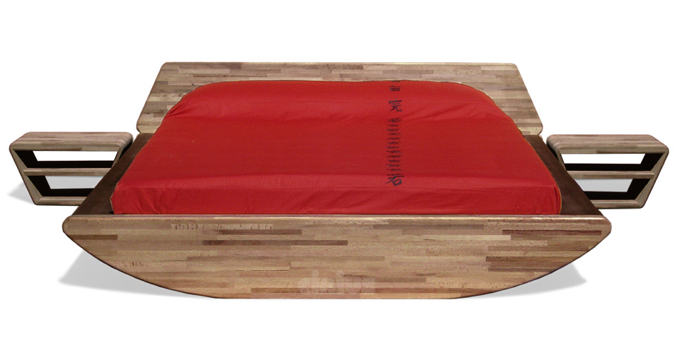  Bett - Onda  / Futonbett / Massivholzbetten / massivholzbetten / Holzbetten / futonbetten / Japanische Bett / Holzbetten Design cinius
