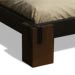 Bed Tokyo-F  Black structure with moka foots