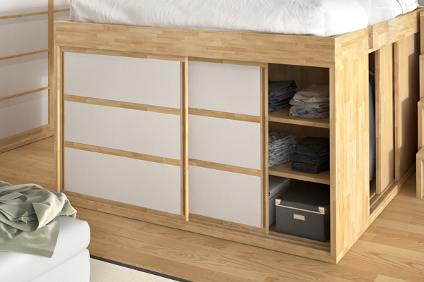 Bed Impero soluzione porta parete 3
