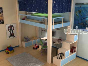 Bed Rising rising per la stanza dei bambini