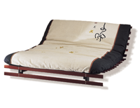 Bed-Sofa Save space. Trasformation sofa . Becomes a single bed simply . The slats are available in different colors . confortablesofa bed futon model toronto