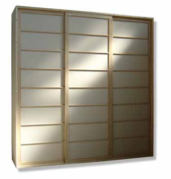 Wardrobes solid finger joint pine wood