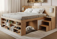 SpazioBed modello base letti di Cinius