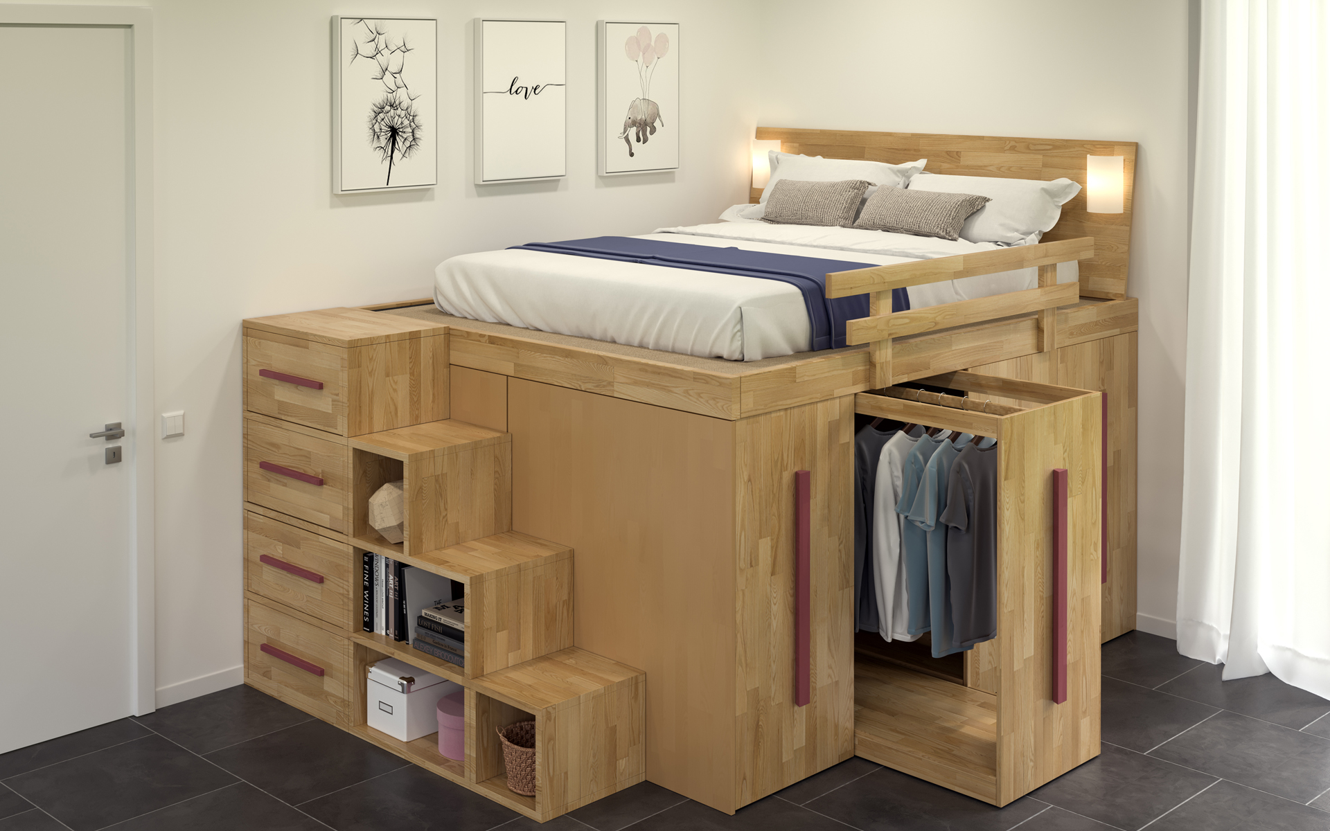 letto spazio